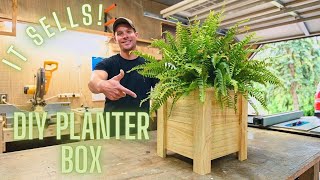 The Easiest DIY Planter box  Under 5 to build  How To [upl. by Reiche]