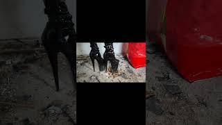 10 inch heels VS glass 10inch highheels crush pleasershoes [upl. by Lyrret477]