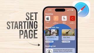 How to Set Opening Page on Safari tutorial [upl. by Ellehcir]