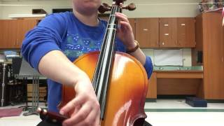 D Major Scale  Cello [upl. by Gula756]