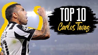 Top 10 BEST Carlos Tevez Goals with Juventus 🔥⚽️ [upl. by Efi357]