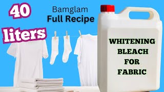 HOW TO MAKE EFFECTIVE BLEACH FOR STAIN REMOVAL ON WHITE FABRICS [upl. by Notlrac]