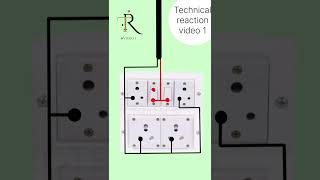 6 module board wiring 👍 electrical electrcian homeimprovement electronic electrian homewiring [upl. by Cirad]