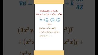 Gradient of scalar point function at some point [upl. by Alyat]