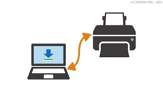 Connecting the printer and a computer via WiFi [upl. by Honeyman]