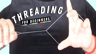 HOW TO THREAD EYEBROWS AT HOME tutorial  stepbystep thorough beginners guide for threading [upl. by Shaylyn]