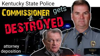 Kentucky State Police Commissioner DESTROYED in deposition by attorney Thomas Clay [upl. by Dorella137]