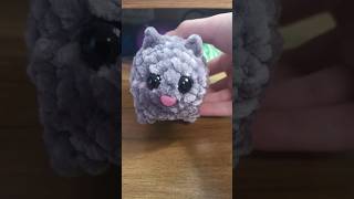 I crocheted this adorable cat hobby cat yarn fun crochet adorable cute subscribe [upl. by Anilatac439]