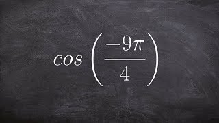 Evaluating for cosine using coterminal angles [upl. by Enelrats242]