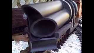 G Scale Train Blower Car in Action 112013 [upl. by Ileek]