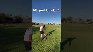 60 yard Kickoff football god kickers AdamBotkin [upl. by Malliw]