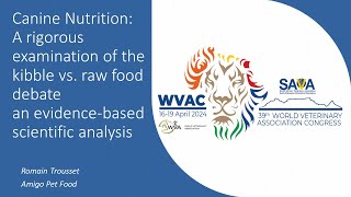 A rigorous examination of the kibble vs raw food debate an evidencebased scientific analysis [upl. by Dodi]