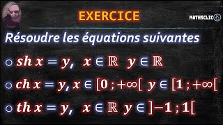 🔴MATHSCLIC EXERCICE  CALCUL DES FORMES LOGARITHMIQUES DES FONCTIONS HYPERBOLIQUES [upl. by Aviv]