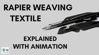 Rapier Weaving Explained  Shuttleless Weaving  Fabric Manufacturing  TexConnect [upl. by Shanda]