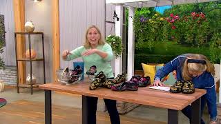 Sloggers Waterproof Floral Printed Garden Shoes on QVC [upl. by Ydnab556]