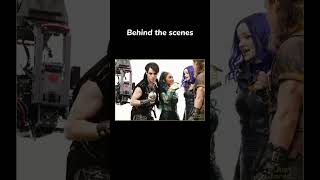 Descendants 3 behind the scenes ❤️ shorts descendants disney [upl. by Hareema]