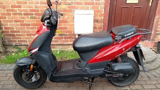 Brief look at my restricted Kymco Agility 50 scooter review [upl. by Llebyram26]