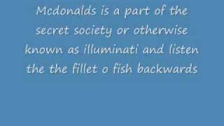 MCDONALDS FILLET O FISH ILLUMINATI [upl. by Eleda675]