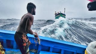 OMG Our Boat In Storms  Terrifying Monster Waves At Deep Sea  Deep Sea Fishing [upl. by Yelrebma]