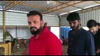 Challenging Star Darshan Visits Chikkanna Farm House  Darshan Farm House  Chikkanna Comedy  Dboss [upl. by Elyagiba]