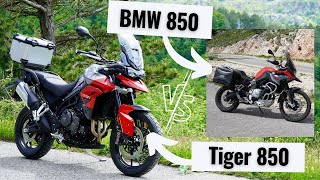 Triumph Tiger 850 Sport vs BMW F850GS  is Tiger a better choice Two minutes review [upl. by Hephzipa90]