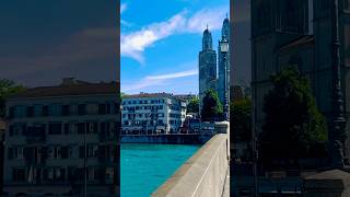 Zurich Switzerland 🇨🇭 Limmat River ytshorts travel switzerland abba [upl. by Aimal]