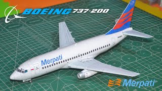 BOEING 737200 ORIGINAL MERPATI NUSANTARA AIRLINES [upl. by Odille]