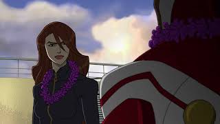 Avengers Assemble  Black Widow vs Hawkeye Target Pratice Showdown Clip [upl. by Aramenta]