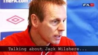 The Official England Youtube Channel  Stuart Pearce on Jack Wilshere and more  England vs Romania U21 Press Conference [upl. by Fabrianne837]