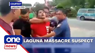 PNP arrests Laguna massacre suspect [upl. by Akeenat878]