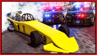 11000BHP Rocket Thruster Trolls Cops in GTA 5 RP [upl. by Nahguav]