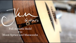 Full Acoustic Guitar Build  Workshop ASMR  JKM Guitars [upl. by Ivar899]