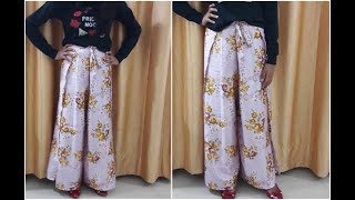 DIY Wrap Pants In 10 Min  Cutting And Sewing [upl. by Strenta]