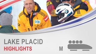 Lake Placid Highlights  4Man Bobsleigh World Cup Tour 20142015  FIBT Official [upl. by Dysart292]