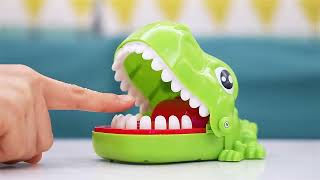 Dinosaur Tooth Extraction Toy Party Tabletop Educationcal Prank Toy Dinosaur Bite Fingers For Kids [upl. by Nosrettap]