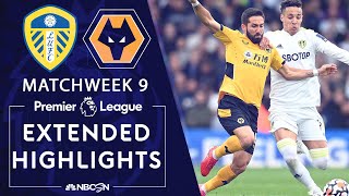 Leeds United v Wolves  PREMIER LEAGUE HIGHLIGHTS  10232021  NBC Sports [upl. by Ernesto]