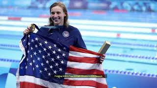 Katie Ledecky Wins Gold A Historic Moment at the Paris Olympics breakingnews todaynews [upl. by Gniy633]