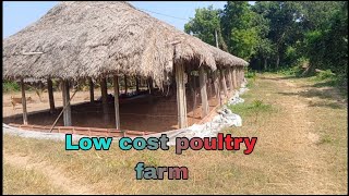 Low cost poultry farm 🐔🐓🐤 murgi farm  keshab poultry farm [upl. by Anerhs283]