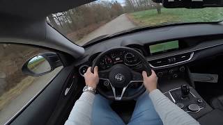 ALFA ROMEO STELVIO 22 DIESEL POV Test Drive [upl. by Jilli797]