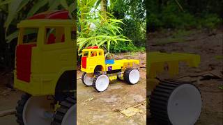 Remote control Truck  Homemade Heavy Remote Control Truck with DC motor  DC Motor Mini Truck [upl. by Nonah479]