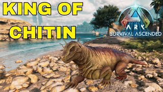 Absurd Early Game Chitin Gathering Ark Survival Ascended [upl. by Gawain]