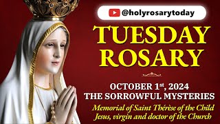 TUESDAY HOLY ROSARY ❤️ OCTOBER 1 2024 ❤️SORROWFUL MYSTERIES OF THE ROSARY VIRTUAL holyrosarytoday [upl. by Alicea]