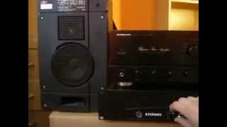 Crown XLS 402 stereo PA amplifier  Radiotehnika S30B [upl. by Leik]