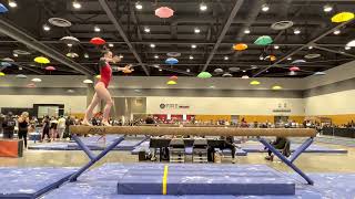 Charity Choice Invitational Beam Routine Natalie Siljander 2025 [upl. by Atilrak]