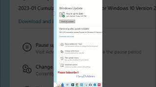 shorts Windows 10 update kaise kare 2023  how to update windows 10 in laptop in Hindi  Windows 11 [upl. by Suidaht212]