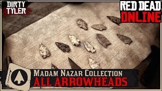 All Arrowhead Collection Cycle 1 Locations Red Dead Online RDO [upl. by Naginnarb]