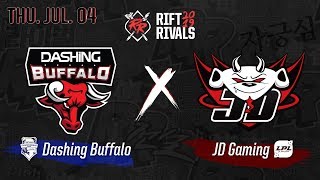 Dashing Buffalo vs JD Gaming  HL 0704  2019 리프트 라이벌즈 [upl. by Ayanaj]