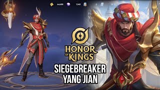 New Skin Siegebreaker Yang Jian  Honor Of Kings Indonesia [upl. by Balling]