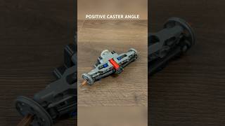 LEGO Technic Steering With Positive Caster Angle Tutorial [upl. by Bailar]