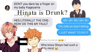 Drunk Hinata 😳 Touch You Yaguchi  Lyric Prank  Kagehina  Chaotic GC [upl. by Andromede]